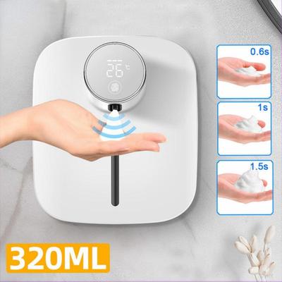 Dispenser di Sapone Caldo Automatico da Parete Ricaricabile con Display della Temperatura Dispenser di Sapone Liquido Schiumogeno Macchina per Igienizzante Mani
