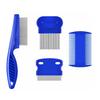 Flea Comb Set, Stainless Steel Louse Comb and Steel Grate 6-piece Set