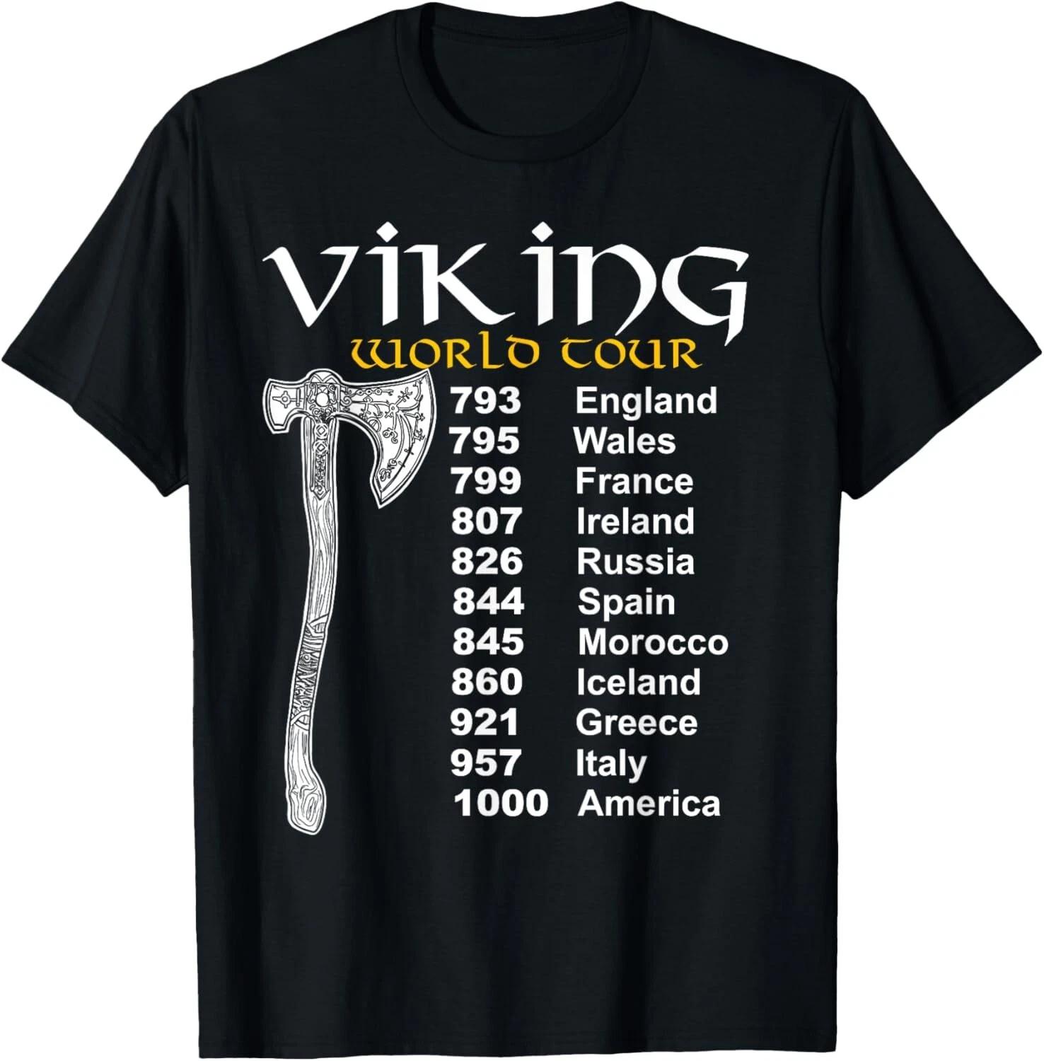 Viking World Tour Tee Shirts Gift Unisex T-Shirt XL