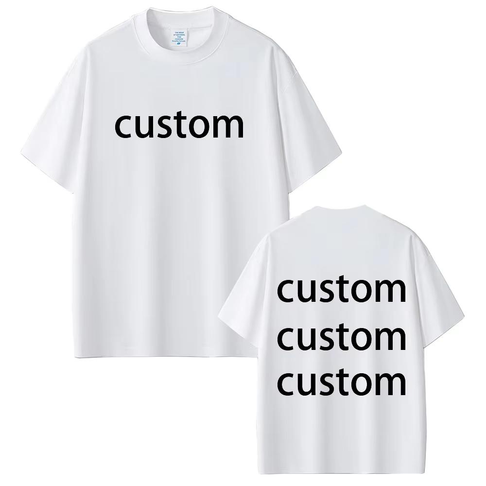 Vintage Custom Diy Graphic T Shirt Men's Vintage Oversized Short Sleeve Tees Rapper Streetwear 2026 Summer Casual Clothing