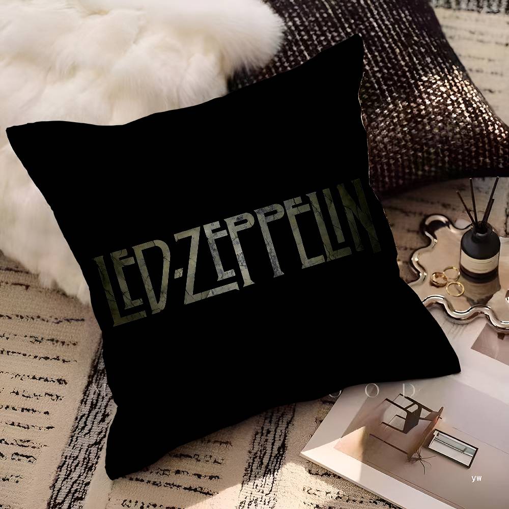 Vintage Band L-Led Z-Zeppelin Kissenbezug Toon Geschenk Kissenbezug Schlafzimmer Zuhause Sofa Stuhl Sitz Dekor Kissenhülle