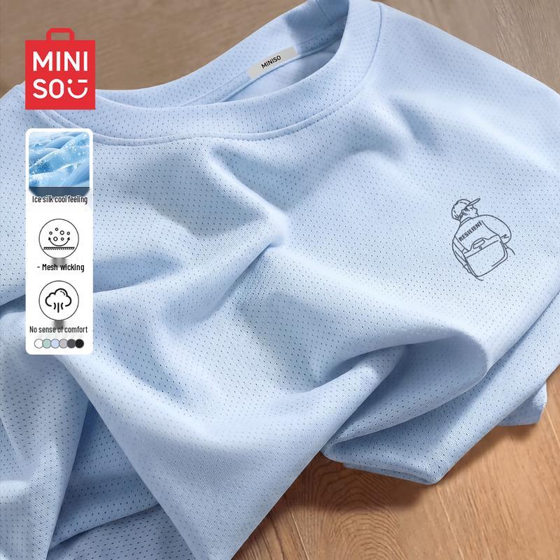 MINISO Men s Quick-Dry Loose Fit T-Shirt L