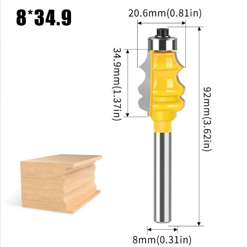 

Европейская фреза для рамок картин, классическая фрезерная фреза, фреза для покерных фрезеров, фреза для лестницы 8 мм 12 мм, хвостовик 1/2 дюйма 8mm shank NO1 жёлтый