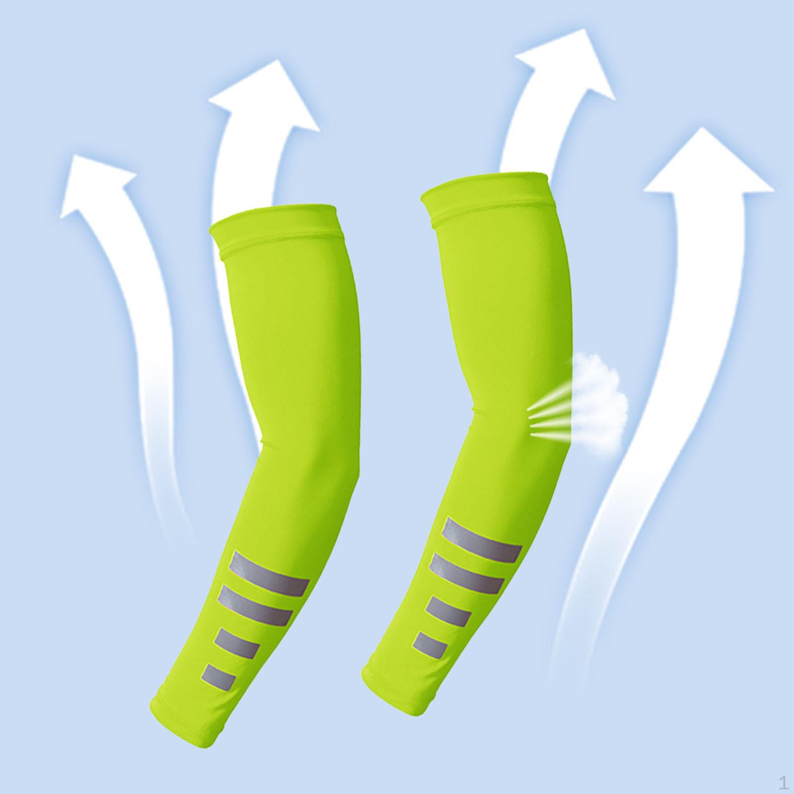 

Охлаждающие нарукавники 1 пара дышащие защита от УФ-лучей манжеты для катания на лодке рыбалки бега Fluorescent yellow