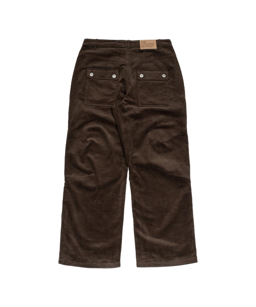 THE COLDEST MOMENT Tcm Mini Logo Corduroy Pants (Brown)
