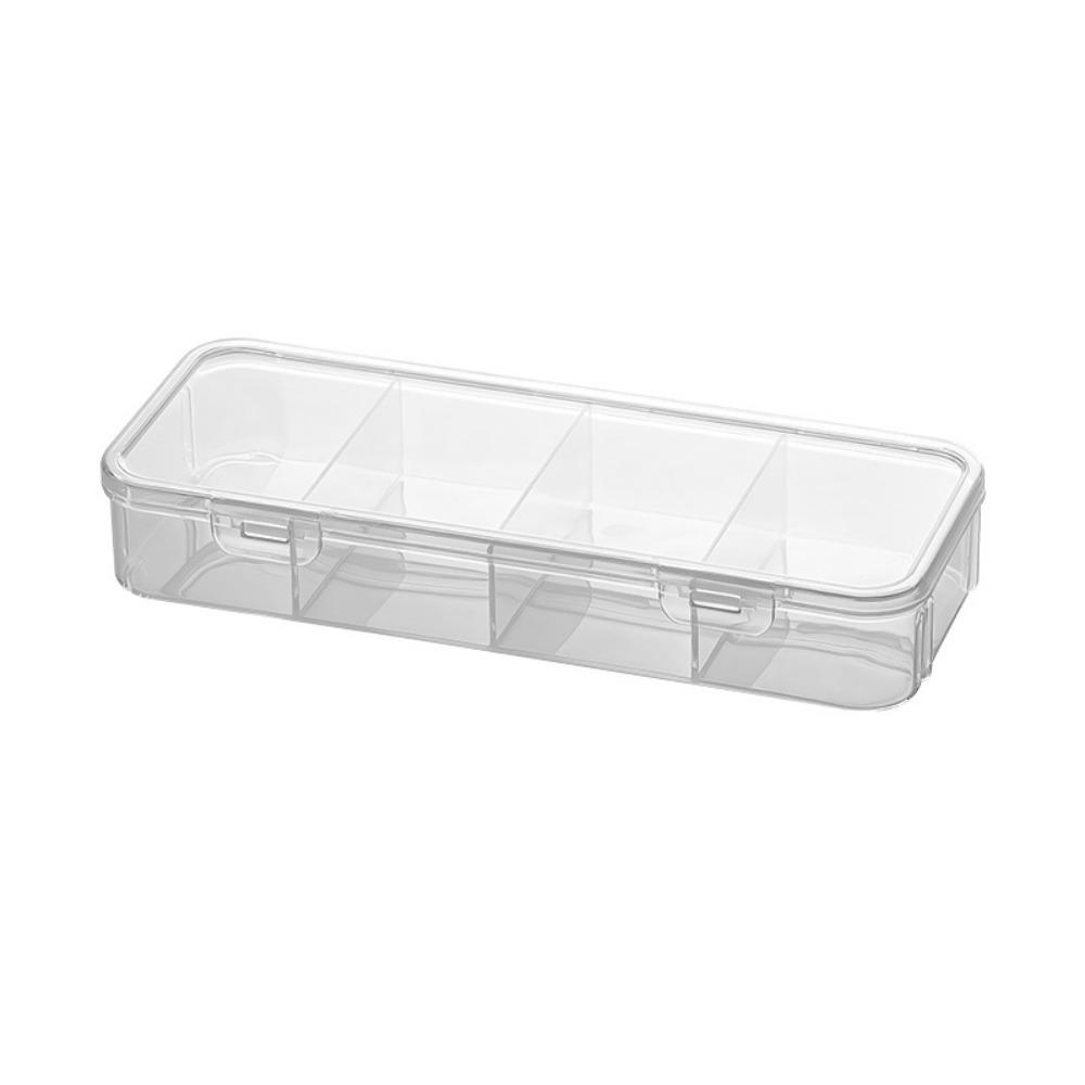 Compartmentalized Game Cards Storage Box Durable Photo Card Organizer  Desktop Organization Clear