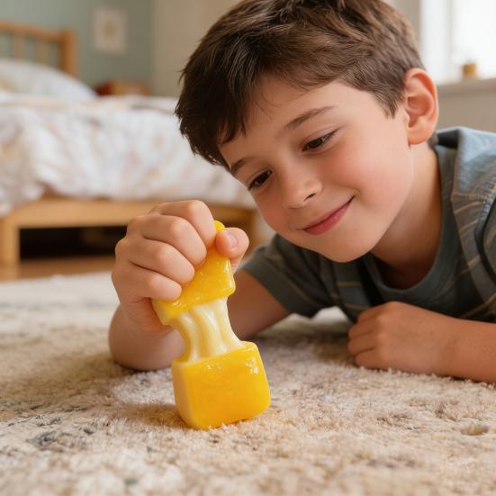 Rice Cake Squeeze Toy Stress Anxiety Relief Stretchy Rice Cake Stress Toy