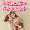 Mother'S Day Pink Flag Spiral Pendant Best Mom Banner Customization