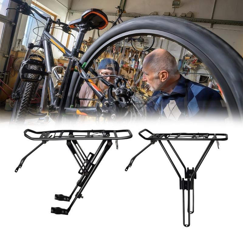 Universal Metal Rear Bike Rack For Mountain And Road Cycles With 55Lbs Load Capacity