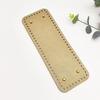 DIY Handcraft Bag PU Leather Bottom Pad 28*10cm Rectangular Handmade Base for Knitted Bag Making Accessories