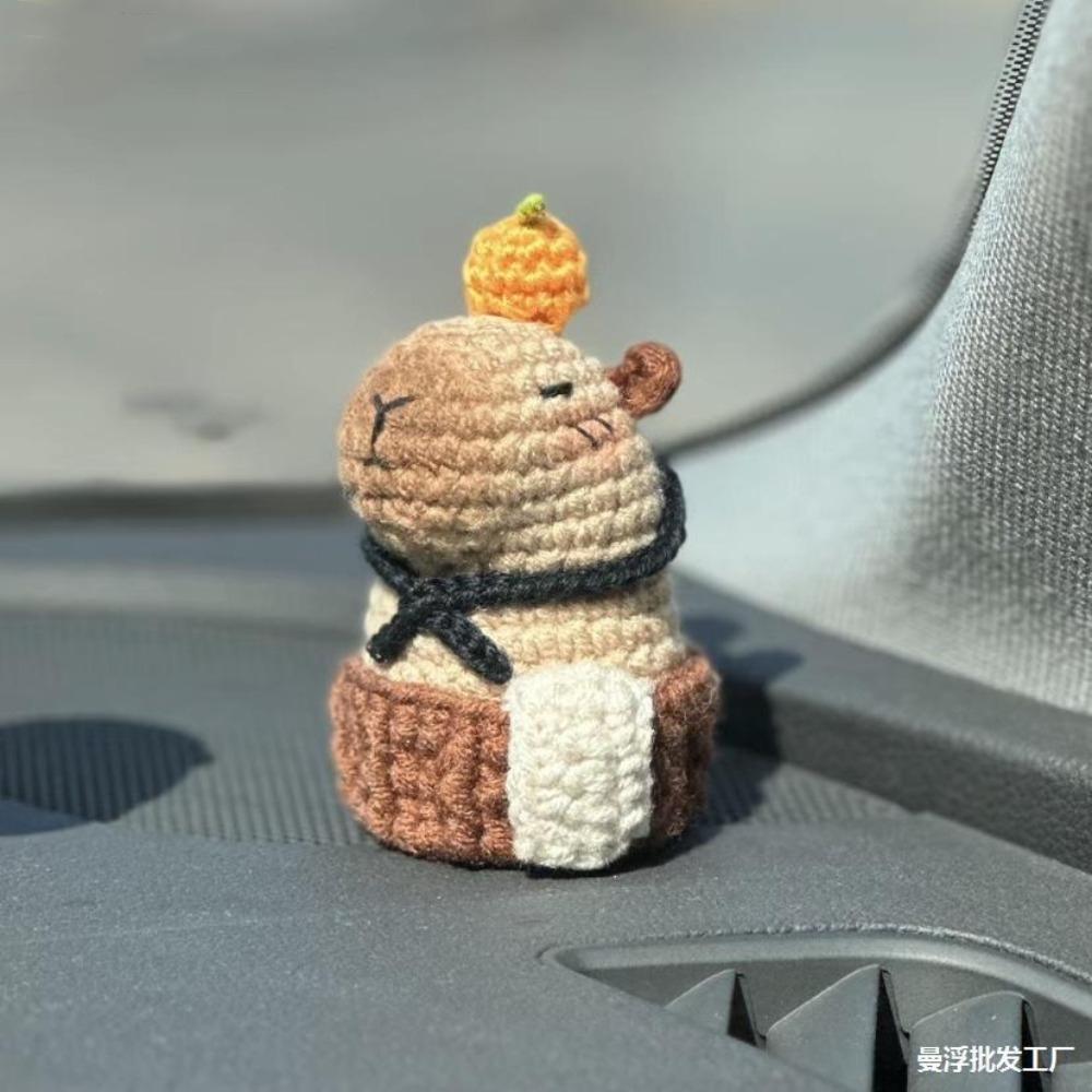 Capybara DIY Crochet Kit Beginner Crochet Stuffed Animal Kit Handmade DIY Set with Crochet Hooks Non-Finished Product