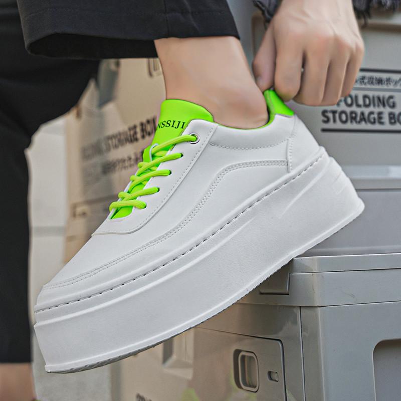 Height Increasing White Sneakers Man Fashion Design Men's Casual Sneakers Platform Skateboard Shoes For Men zapatillas de hombre