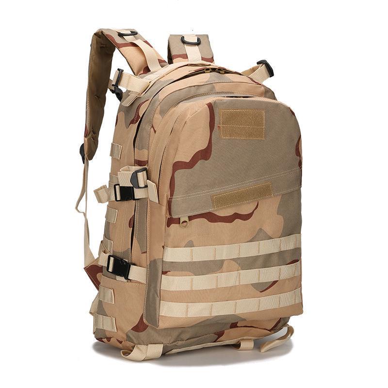 Men's Military Camouflage Hiking Tactical Backpack: Level 3 Double Shoulder Outdoor Sports School Bag