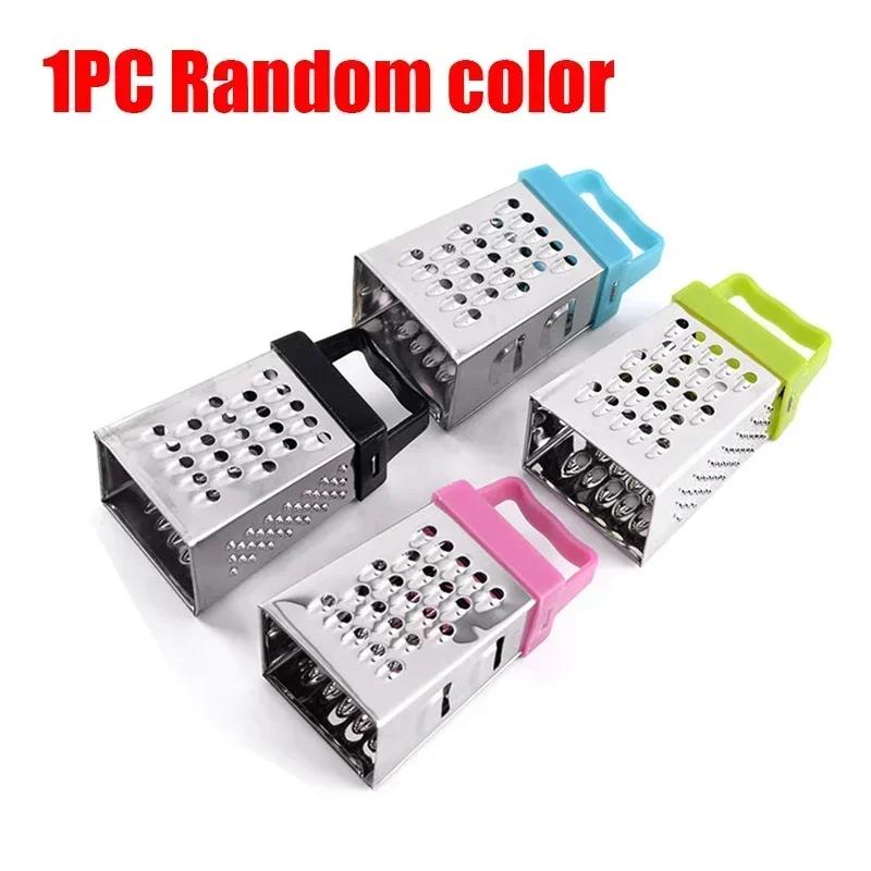 

1 шт., мини-четырехсторонняя терка, строгальный станок из нержавеющей стали, многофункциональный резак для кожуры, терка для фруктов, имбиря, чеснока, кухонный гаджет