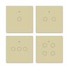 Golden Security for ZigBee Smart 3-way Touch Glass Wall Switch EU Style 250V Alexa Google Home Assistant