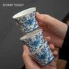 1 Pc Chinese Tradition Enamel Ceramic Teacup Handmade Flowers Tea Cup Household Tea Bowl Meditation Cup Tea Set Accessories 50ml