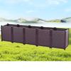 Deep 5-Compartment Plastic Rooftop Vegetable Planter Box
