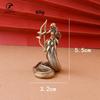 Medusa Statue Brass Material Ancient Greek Snake Woman Crafts Home Office Desktop Ornaments