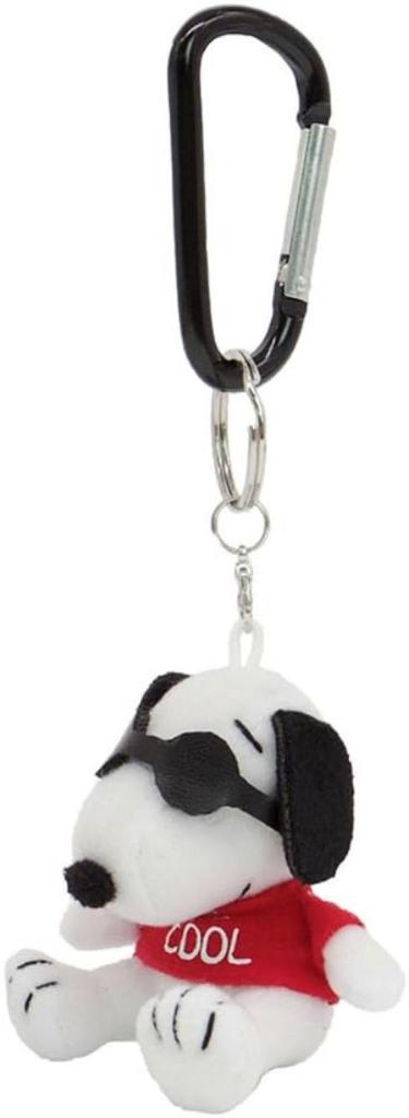 Nakajima Corporation Peanuts Carabiner Mascot Snoopy Joe Cool Sitting 183743-23