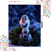 Disney Diamond Painting Kit Olaf Christmas Wreath Hand Embroidery 5D DIY Diamond Art Home Decor Creative Handicrafts Gift For Fans
