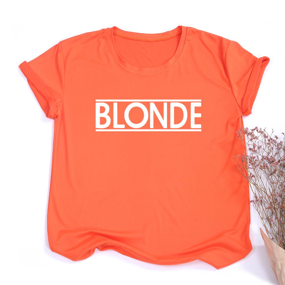 Blonde T Shirts Women Casual Top Tee Summer Fashion Tumblr Graphic T Shirt Harajuku Grunge Tops