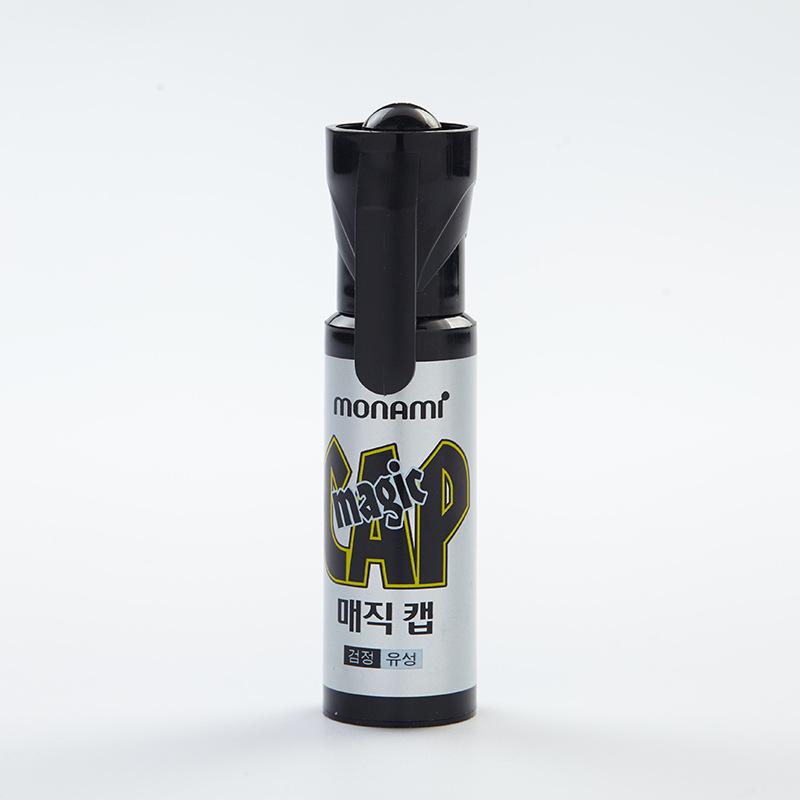 Munami Monami Oil-Based Thick Tip Marker, Plastic Bottle, Large Capacity, Model 05004. чёрный