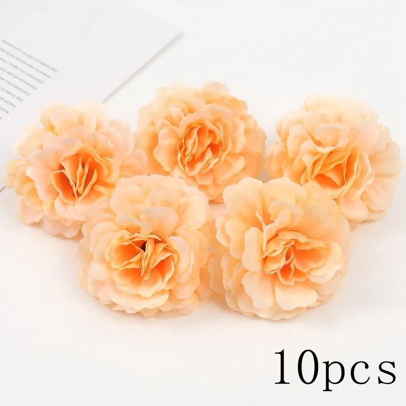 Orange Serie Rose Künstliche Blumen Mehrere Heimdekoration Wohnzimmer Outdoor Garten Hochzeitsdeko DIY Geschenkbox Zubehör