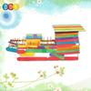 50pcs Kindergarten Puzzle Manual DIY Materials Children's Creative Toys Color Wooden(color Random) LS