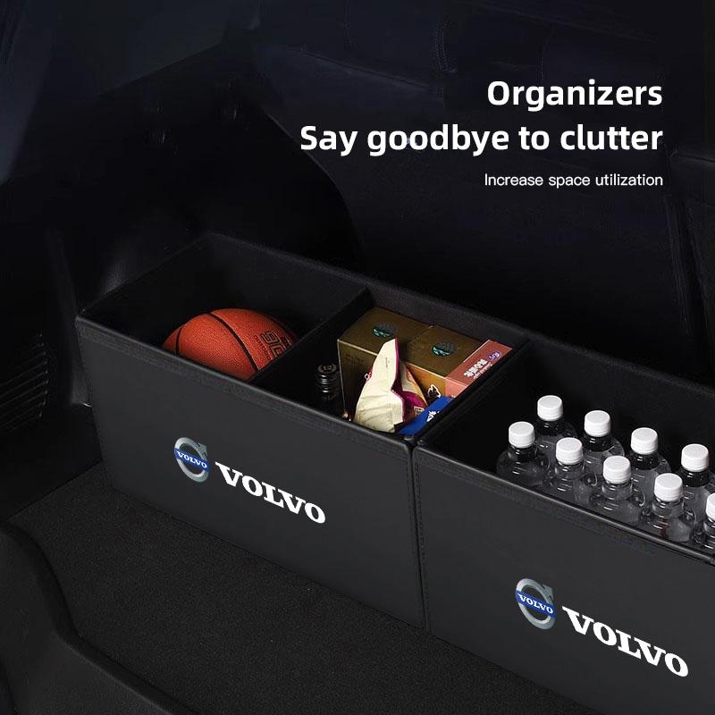 Car Trunk Organizer Box Large Capacity Auto Tools Storage Bag For Volvo XC90 V90 V60 XC60 V40 S80 S60 S90 C40 XC40 V70 XC70 C30