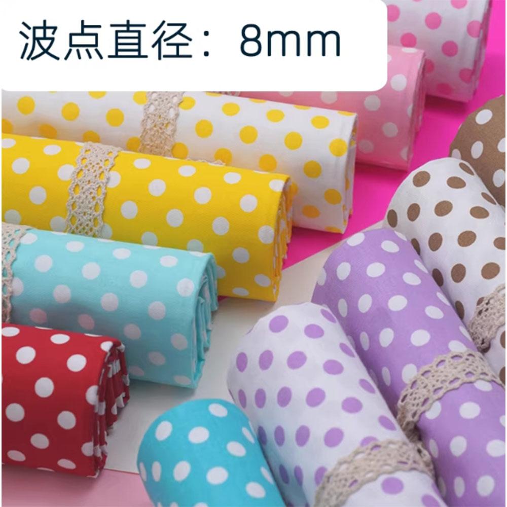 160x50cm Twill dot Printed Fabric 100% Cotton for DIY Clothing Little Skirt Quilt Cover Drawstring Bag Makeup Bag patchwork Make