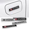 1Pcs Metal Car Badge Side Body Fender Trunk Stickers Auto Decoration Decals Accessories For Hyundai I10 I20 I30 IX20 IX35 Tucson R8