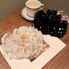 Women Elegant Large Chiffon Silk Hair Clips Pearl Mesh Bubble Hair Barrettes for Thick Thin Hair