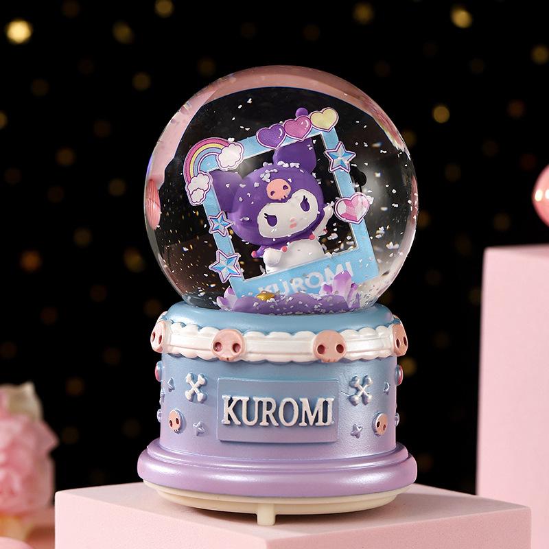 Christmas Fantasy Crystal Ball Music Box - Princess Ornament Gift for Girls' Birthdays