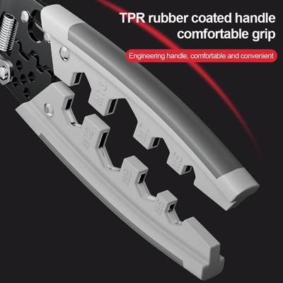 Tragbarer Metall-Drahtabisolierer Ergonomischer Griff Multifunktions-Crimpzange Elektriker-Handwerkzeuge Drahtzieher Wartungswerkzeug