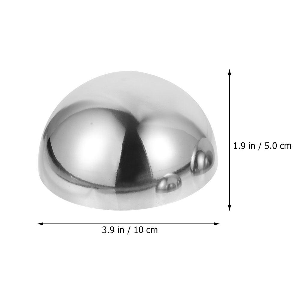 Gazing Hemisphere Ball Stainless Steel Garden Hemisphere Mirror Outdoor Decorative Reflective Globe for Yard and Garden Decor