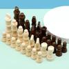 33Wd 32 Pcs Hand Carved Wooden Chess Pieces Portable Tournament Chessmen International Chess Figures For Chess Board Game