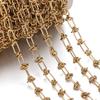 1M/Pack 6.5*12.5mm Stainless Steel Knot Chains Golden Handmade Chains for DIY Necklace Bracelets Jewelry Making Accessories