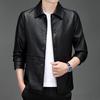New hot-selling men's leather jacket, locomotive jacket PU leather slim-fit casual trend handsome leather jacket men