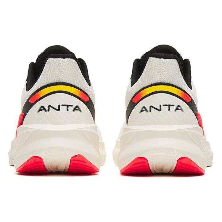 Anta Poison Dart 4 Mesh Cushioning Non-Slip Low-Top Running Shoes Men Sneakers White Black Red 112315520-2
