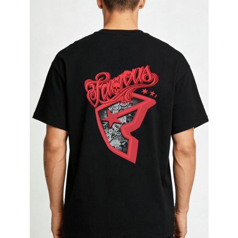 European Size Men S Famous T-Shirt, Round Neck Tee Casual Clothing, All-Season.Png, Plus Size S