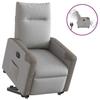 VidaXL Electric Recliner Armchair Cloud Grey Fabric 3324099