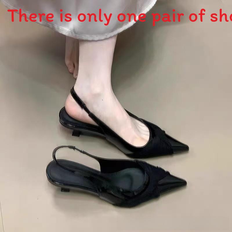 French Chic Summer Womens Pointed Toe High Heel Shoes With Slim Heels For Formal Events