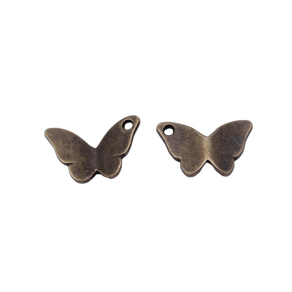 Charms Small Butterfly Pendants Wedding Jewelry Findings ZC114