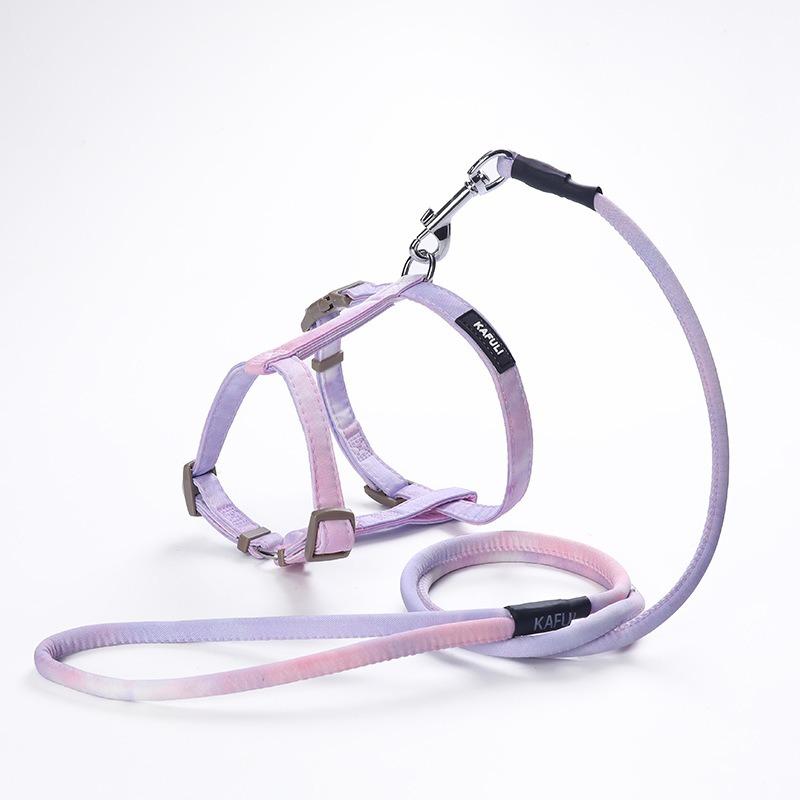 Cat Harness and Leash Sets Adjustable Dog Harness for Small Dog Leash Breashable Pet Harness Out Walking Dog Strap