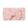 Solid Cable Bow Baby Headband for Child Nylon Layers Headwear Kids Elastic Turban Headwraps Newborn Boys Girls Hair Accessories