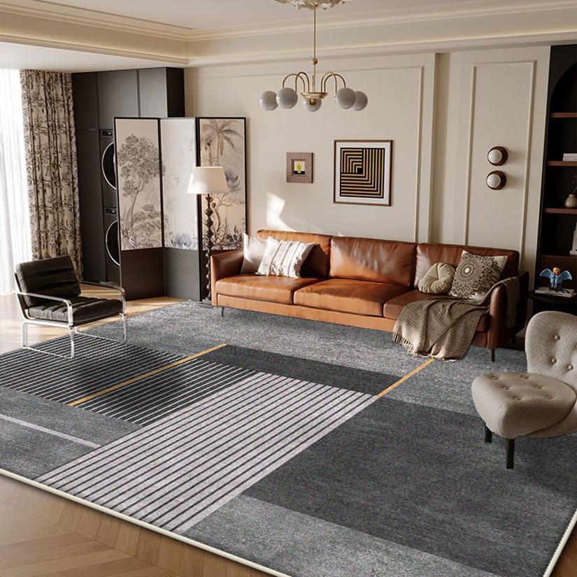 Nordisch Geometrisch Tapijt voor Woonkamerdecoratie Grijze Grote Tapijten Huisdecoratie Slaapkamer Keuken Lounge Vloerkleed Antislip Vloermatten 2.6x3.9ft(80x120cm)