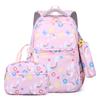 Regenbogen-Serie 3 Stück/Set Kinder Schulrucksack für Mädchen Brottasche Federtasche Grundschule Mittelstufe Oberschule Taschen Schüler Rucksack