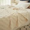 Bedding Waffle Plush Multifunctional Blanket Warm Soft Tuff Blanket Suitable for Autumn and Winter Sofa Bed Decor Cover Gifts