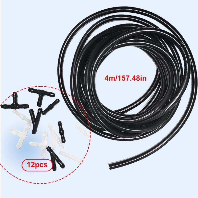 Flexible & Heat Resistant Windshield Washer Hose Repair Kit  Windshield Washer System Repair Suitable for Most Vehicles