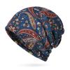 Multifunctional Turban Hats Plaid Print Casual Hedging Cap  Autumn and Winter